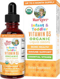 MARYRUTH'S Organic Vitamin D Drops - Sugar-Free Liquid D3 for Immune Support | Gluten-Free, Non-GMO | 90-150 Servings