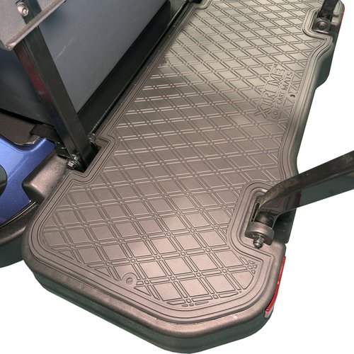 Xtreme Mats Rubber MadJax E Series Compatible Rear Seat Kit Foot Rest Mat Full Coverage Floor Mat for Golf Carts (All Black)