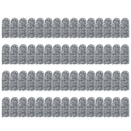 60 pcs Finger Cots Cut Resistant Protector Cut-Resistant Finger Covers, Anti-Cut Fingertips Finger Protection Cots for Peaked Tools DIY Working Building Kitchen Cutter Cooking, Breathable & Reusable