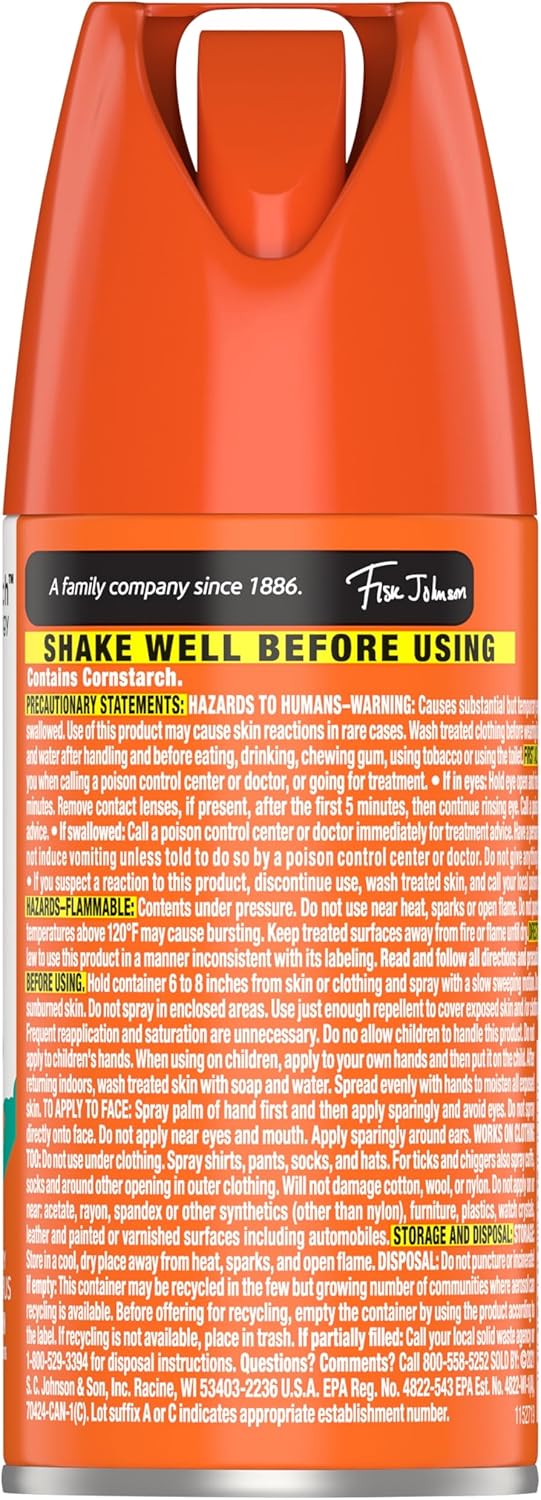 Off! Family Care Mosquito & Tick Repellent - Smooth & Dry Bug Spray, Travel Size 2.5 oz.