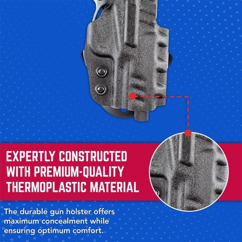 DeSantis D94KA5PZ0 Ds Paddle Holster (Right), Kydex, Black