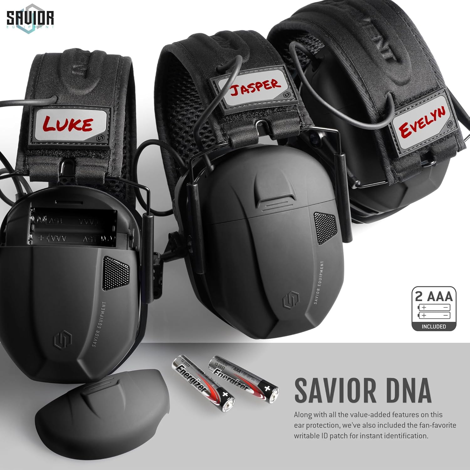 Savior Equipment Apollo Electronic Earmuffs - Noise Cancelling Headset with Gel Ear Pads, 24dB NRR