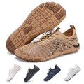 FUNWINK Hike Barefoot Shoes for Womens Men Wide Toe Water Shoes Flexible Lightweight Daily Wear Walking Shoes Unisex,Designed for Walking,Running&Swimming Tan