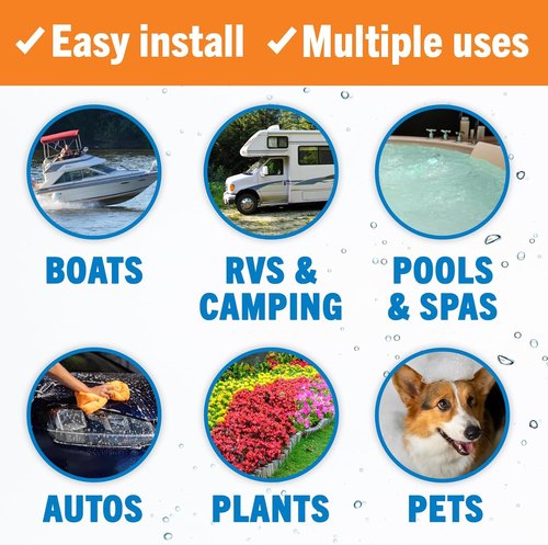 Better Boat Inline RV Water Filter - NSF Certified Marine Grade for Hoses, Campers & Gardens
