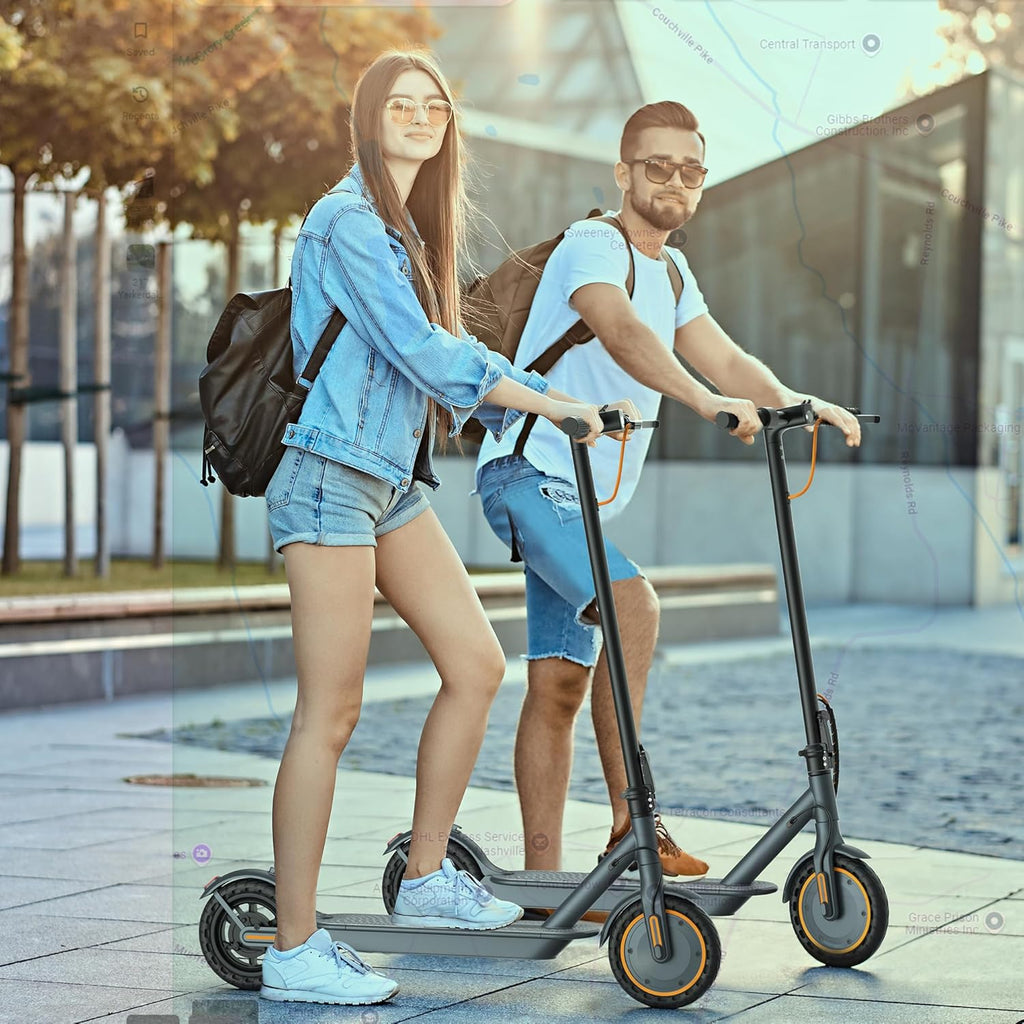 Skiennix Electric Scooter for Adults - Dual Suspension, 350W Motor, 19/22 MPH, 23/31 Miles Range