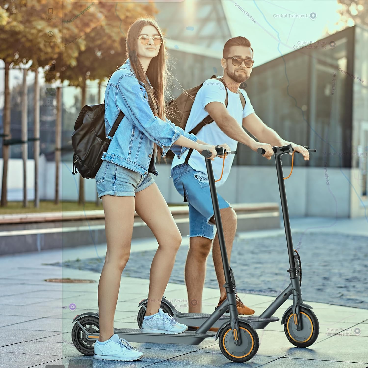 Skiennix Electric Scooter for Adults - Dual Suspension, 350W Motor, 19/22 MPH, 23/31 Miles Range