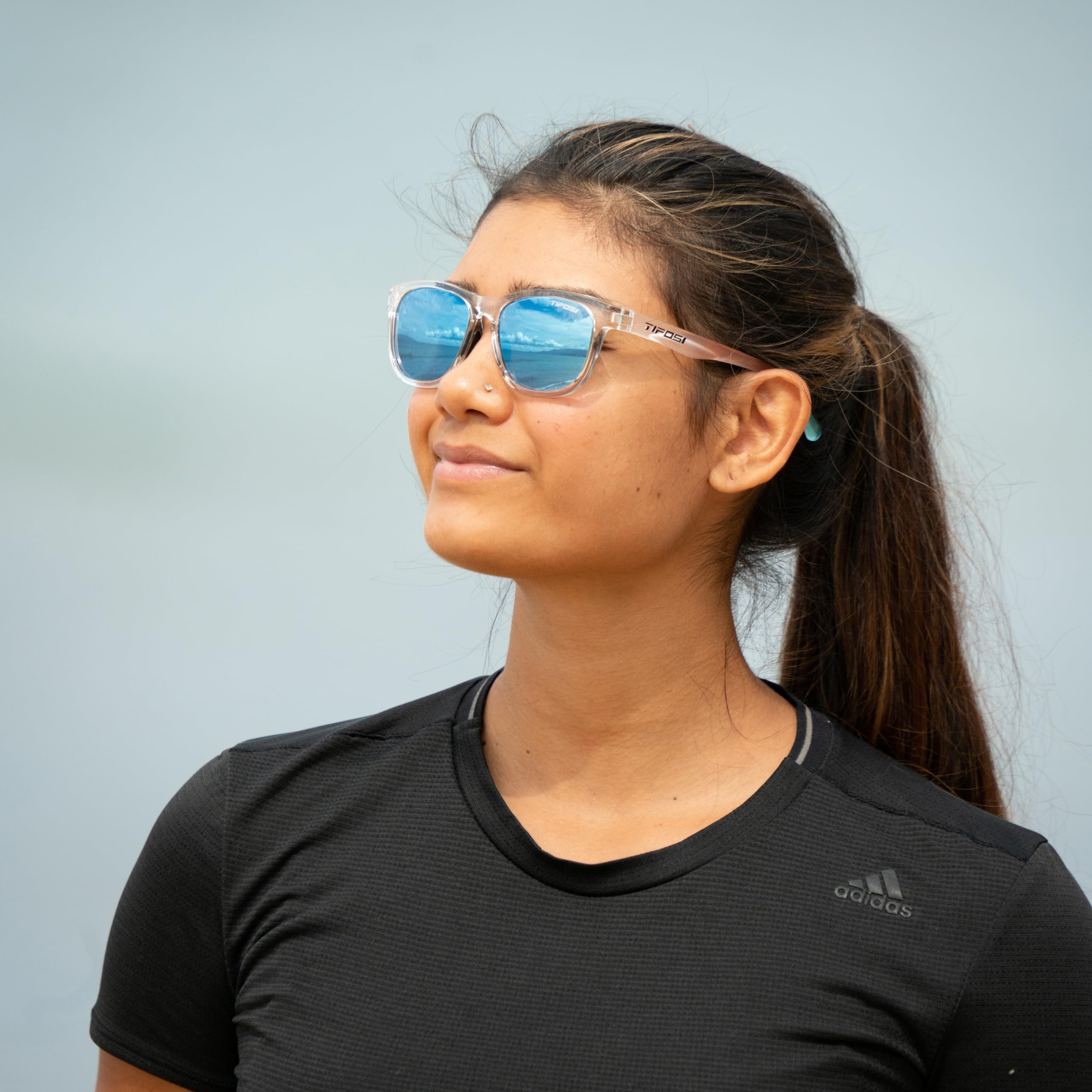 Tifosi Optics Swank Sunglasses (Bottle Green/Smoke Polarized Lenses)