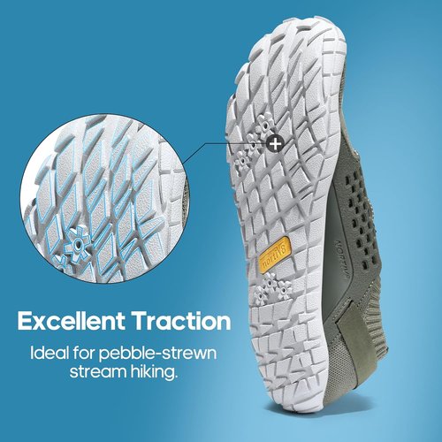 NORTIV 8 Men's Lightweight Water Shoes - Barefoot Aqua Sports Footwear for Hiking & Swimming