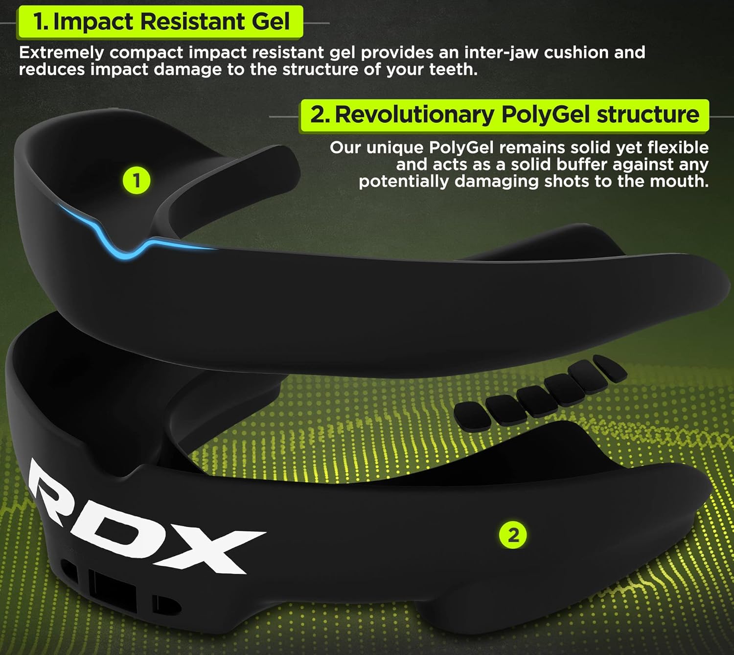 RDX Mouth Guard - Adult Gum Shield for Boxing, MMA, Kickboxing & More | Durable Jaw Protector with Case