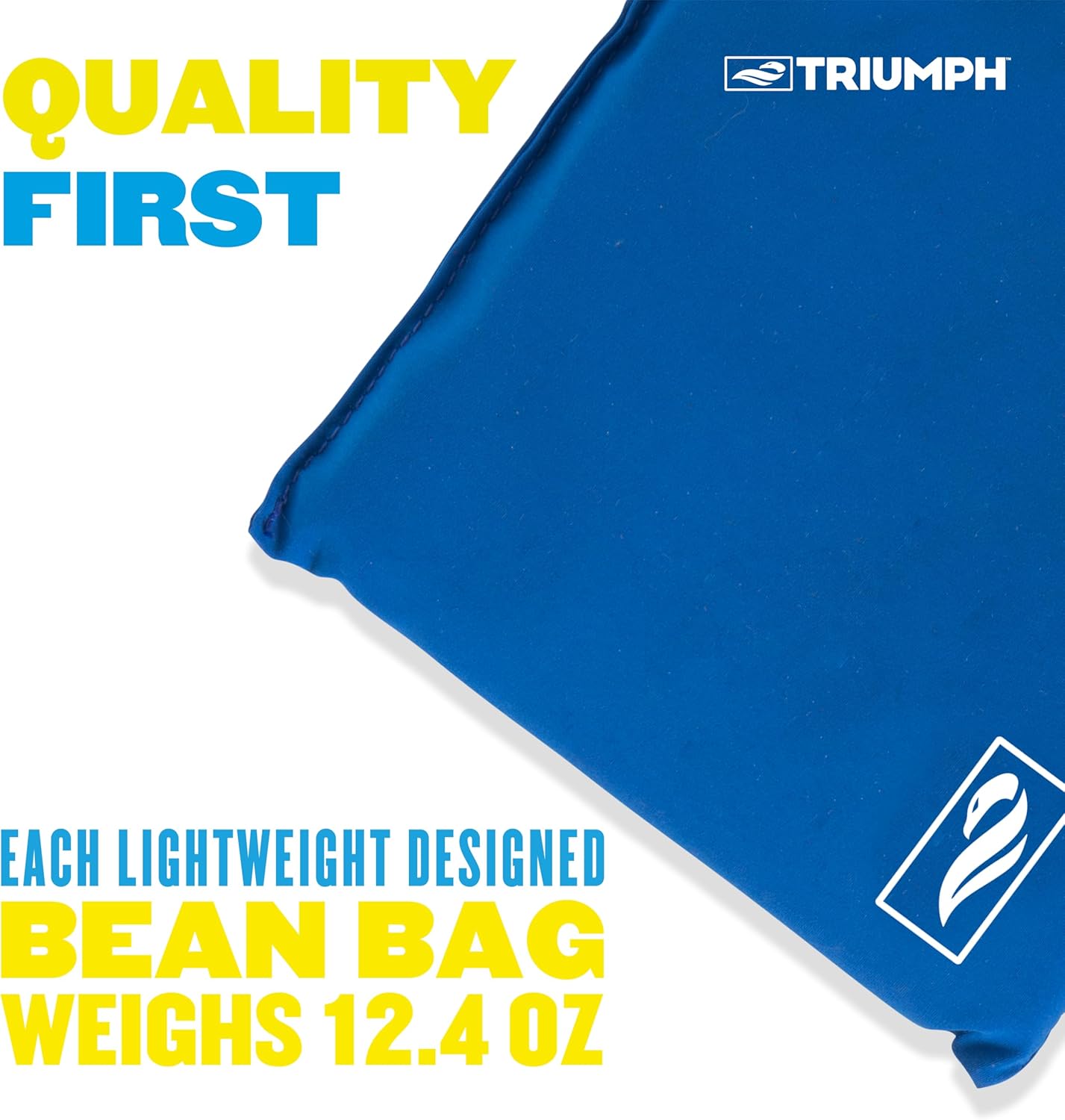 Triumph Sports USA Classic Cornhole Bags - Eight 12.5oz Durable Bags with Convenient Carry Tub