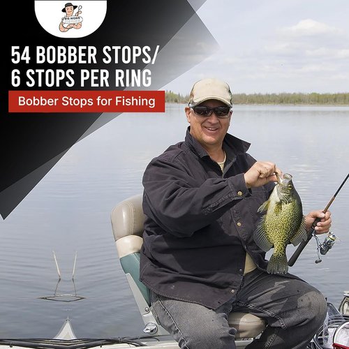 Bobber Stops for Fishing Line - Adjustable Float Stops for Easy Fishing | Durable and Reliable