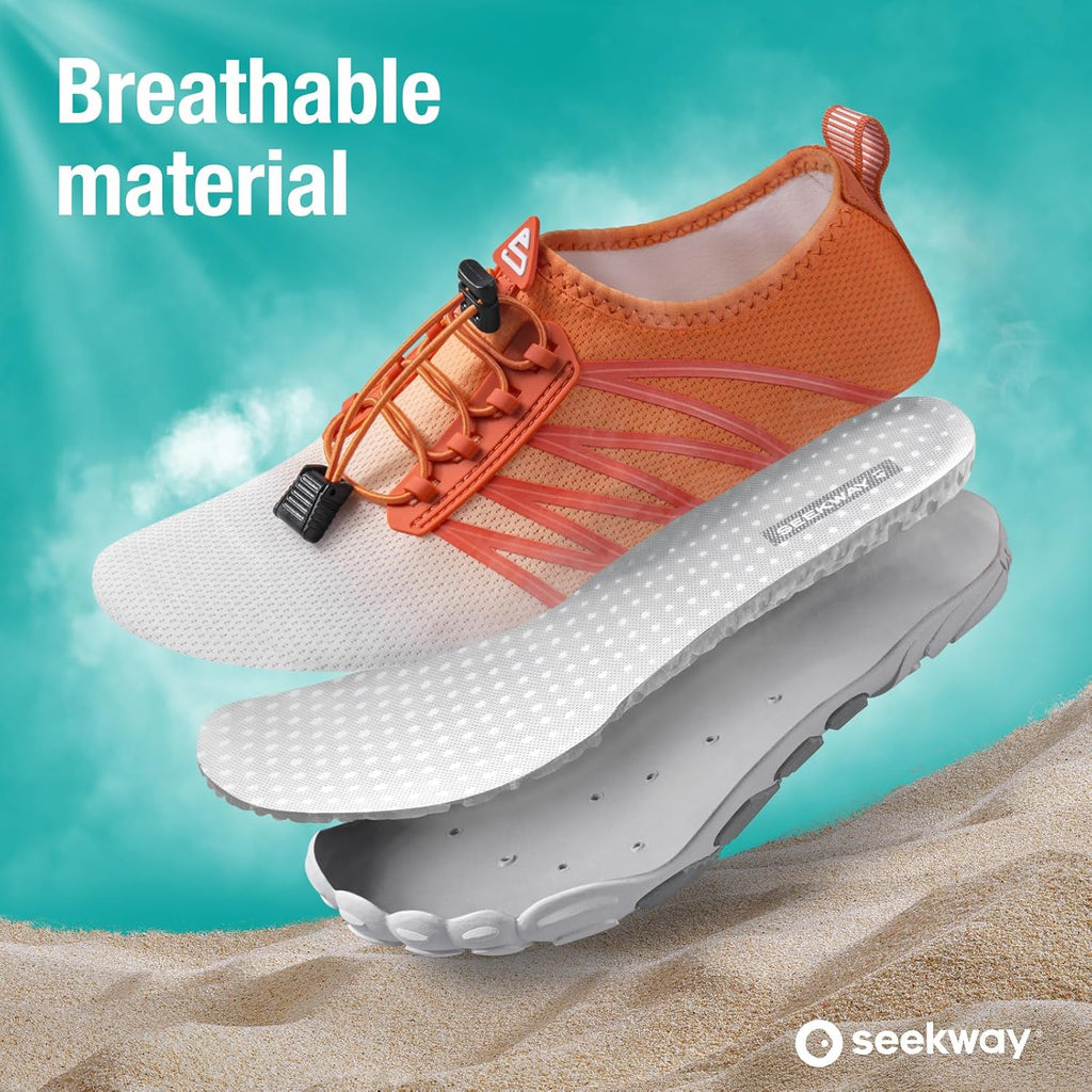SEEKWAY Water Shoes - Quick-Dry Aqua Socks for Men & Women | Ideal for Beach, Swim, River, and Hiking