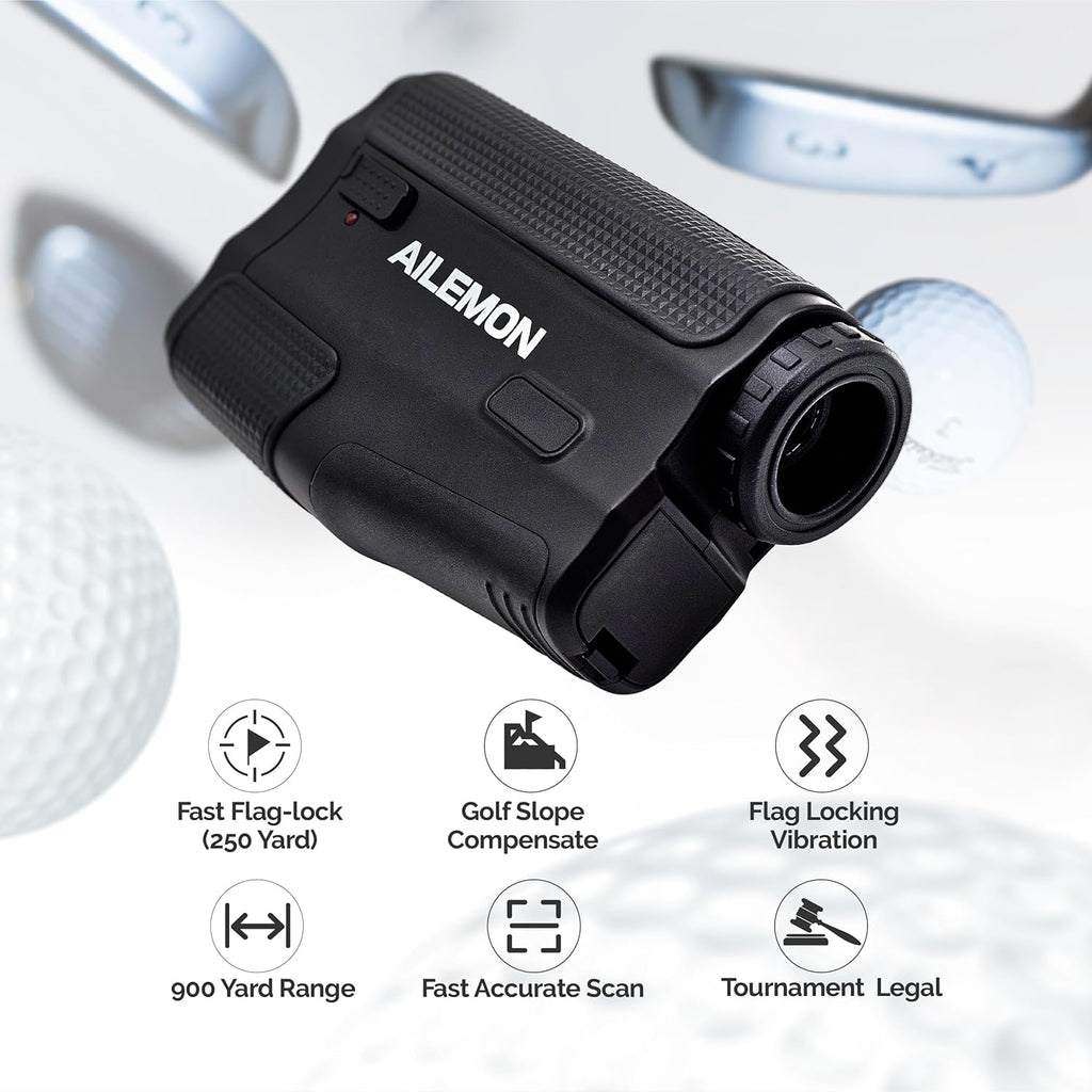 Skiennix Golf Laser Rangefinder - High-Precision 900Y with Fast Focus & Slope Mode Function