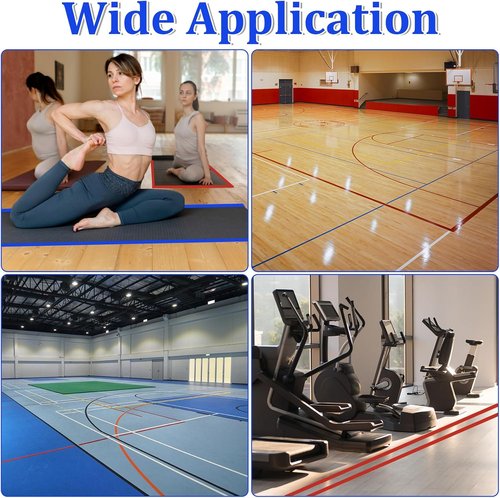 Floor Marking Tape - 5 Rolls, 1 Inch x 72 Yards | Ideal for Gym, Warehouse & Classroom Use