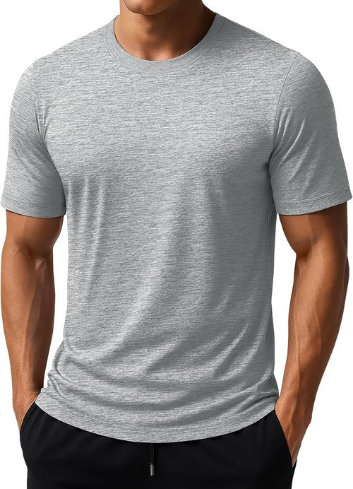MAGCOMSEN Men's Athletic Workout Shirts - Short Sleeve Dry Fit with UPF 50+ Sun Protection | Cooling Gym Tops