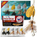 RoxStar Fly Strikers | Versatile Fishing Spinner Proven to Out-Fish Any Spinner | Hand-Tied in The USA for Trout, Bass, Steelhead