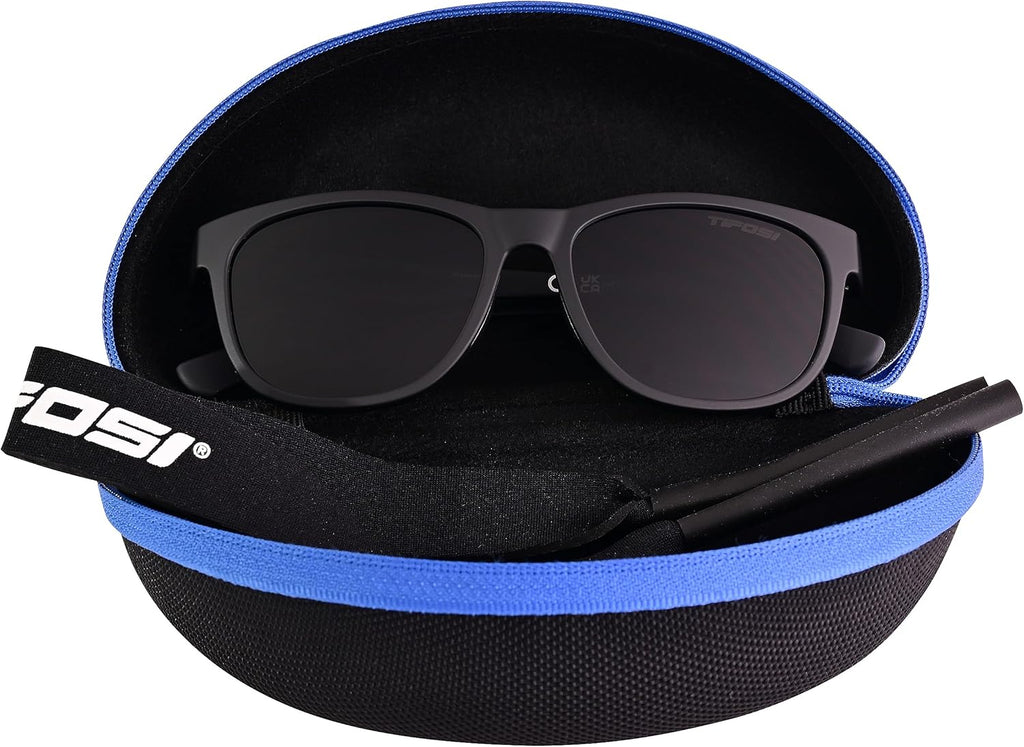 Tifosi Optics Swank Sunglasses - Stylish Bundle with Case & Eyewear Straps for Ultimate Protection