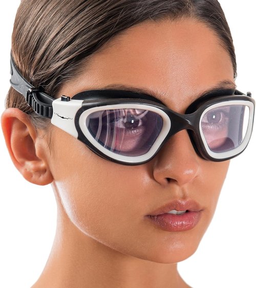 AqtivAqua Swimming Goggles - DX Wide View Anti-Fog Swim Goggles for Adults | Leak-Proof Design