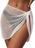 Ekouaer Sarong Wraps - Stylish Beach Cover-Up for Women | Short Crochet Bikini Skirt S-XXL