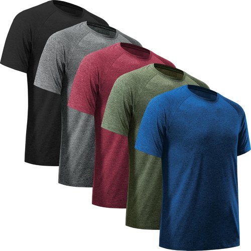 BVNSOZ Men's Athletic Workout Shirts - Moisture-Wicking & Quick-Dry Gym Tees for Active Men