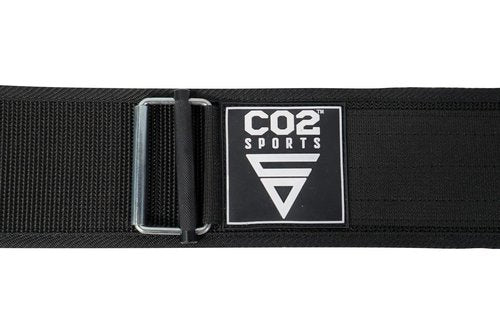 CO2 SPORTS Titan Weight Lifting Belt Self-Locking Titan, Premium Support Belt for Functional Fitness, Deadlift Training, Black (X-Large)