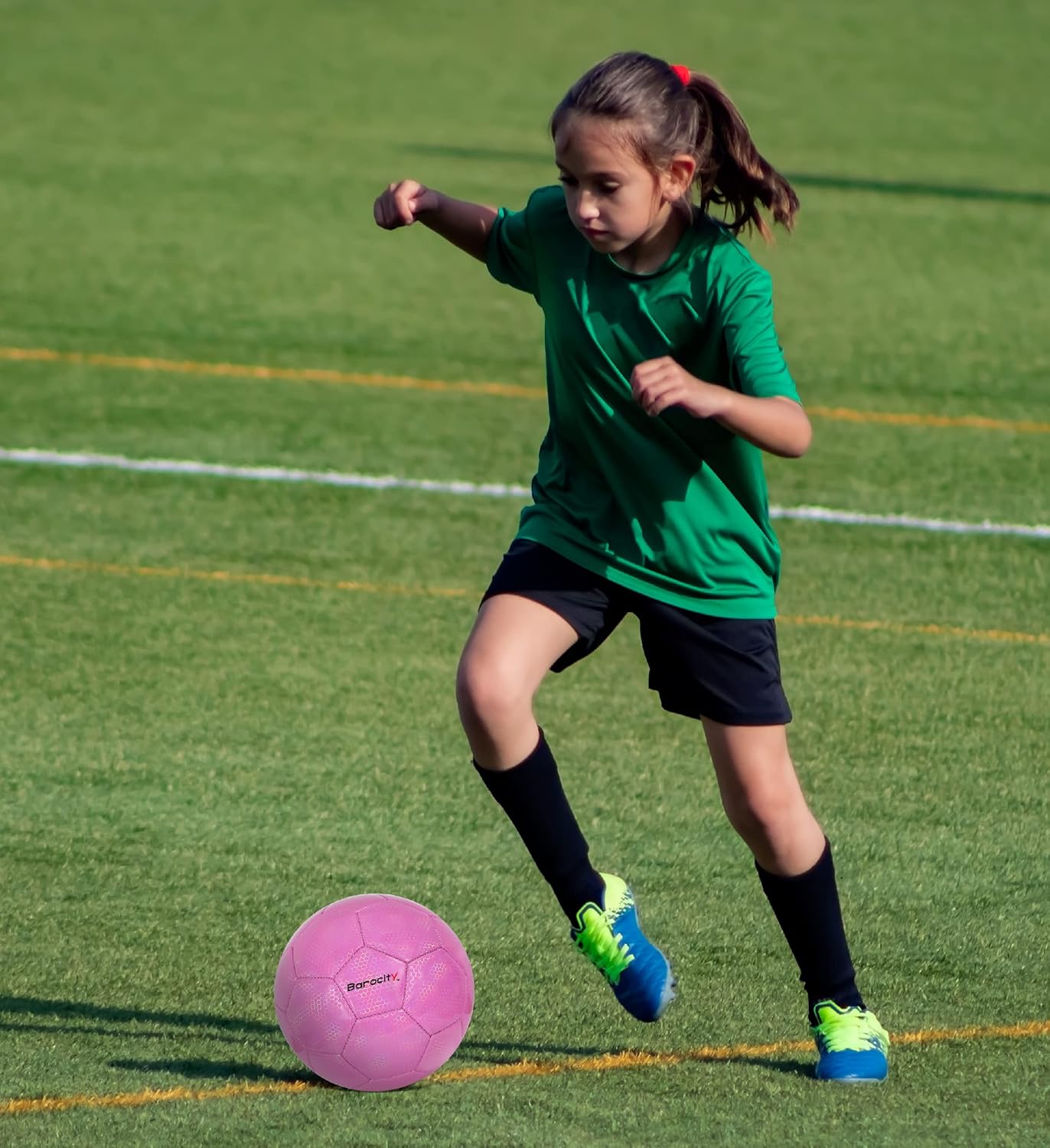 Skiennix Soccer Ball - Premium Official Match Ball with Reflective Iridescent Rainbow Design | Durable for Indoor & Outdoor Play
