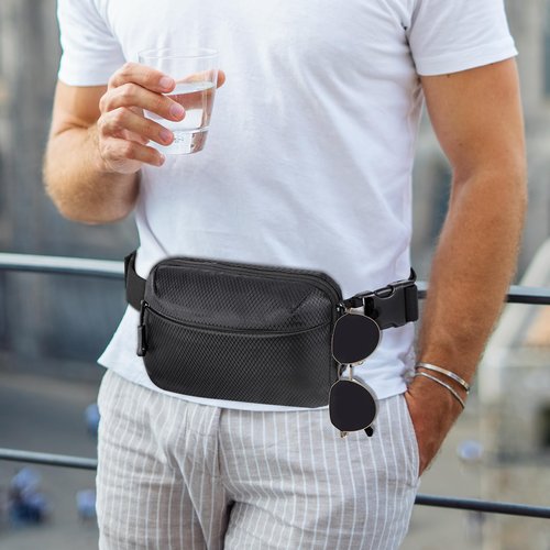 DEYACE Fanny Pack for Guns, Quick Draw CCW EDC Bag Adjustable Fanny Pack Gun Holster for Women and Men