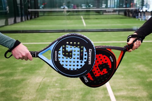 Gamma Mirage Padel Racket – Round Shape for Forgiveness & Maneuverability with Large Sweet Spot, Soft Feel - Enhanced Control, Spin, and Comfort for Skill Development