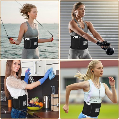 LKV Waist Trainer - Lower Belly Fat Trimmer Sweat Belt for Women | Body Shaper for Workouts