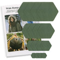 ZESION 16 Pcs Down Jacket Repair Patches - Highly Effective Repair of Nylon Fabric, Waterproof Self-Adhesive Repair Patch for Down Jackets, Tents, Raincoats, Outdoor Equipment (Army Green)