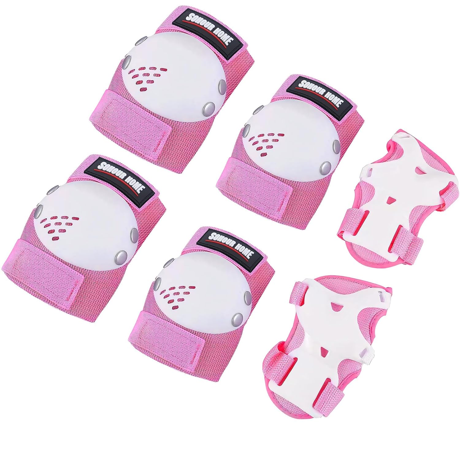 Skiennix Kids Protective Gear Set - Knee Pads, Elbow Pads & Wrist Guards | For Ages 3-15, Ideal for Roller Skating, Cycling & More