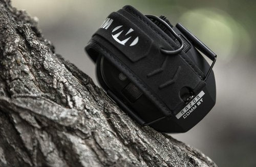 Walker's Razor Slim Electronic Quad Muff (Black) with Hearing Protection Case
