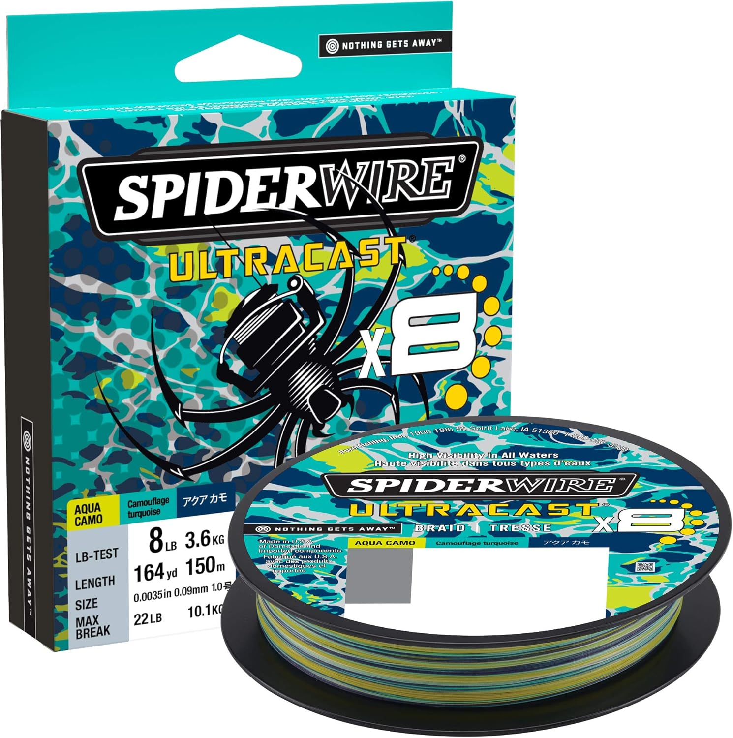 SpiderWire Ultracast Braid - Premium Fishing Line for Superior Strength and Sensitivity | 300 Yards