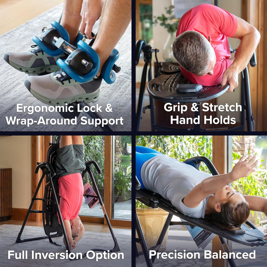 Teeter EP-560 Inversion Table - Back Pain Relief with Accessories | FDA-Registered, UL Certified, 300 lb Capacity