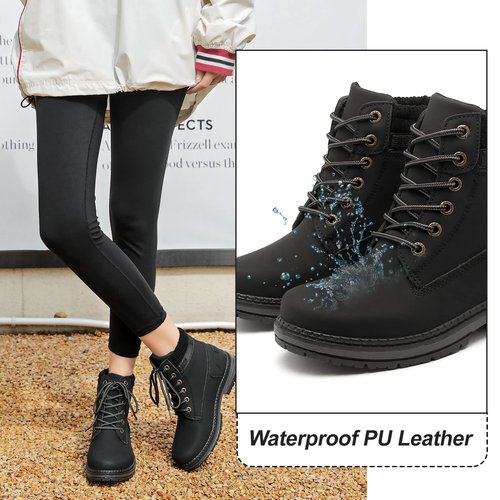 sofysofy Women Work Boots - Waterproof Hiking Outdoor Lightweight Construction Comfortable