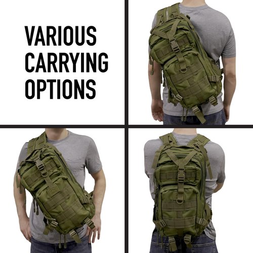 Rothco Convertible Medium Transport Pack – Tactical Backpack Outdoor Hiking MOLLE Bag
