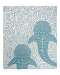 Sand Cloud Large Turkish Beach Towel - Sand Resistant - 100% Organic Turkish Cotton Yarn - Quick Dry Towel for Beach Blanket or Bath - As Seen on Shark Tank - Marine Life (Whale Shark Turquoise)