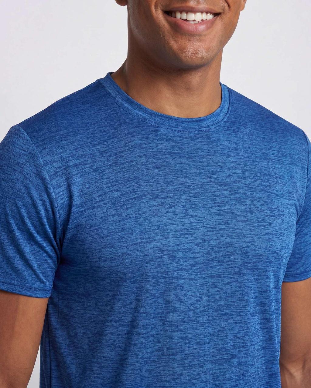 Real Essentials 5 Pack: Men's Dry-Fit Short Sleeve Crew Neck T Shirts Fitness Running Gym Workout Cool Exercise Athletic Tee, Set 2, Small