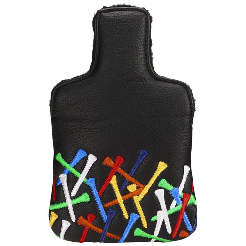 Craftsman Golf Messy Funny Colorful Golf Tee Style Black Mallet Putter Headcover for Taylormade Spider Tour Magnet