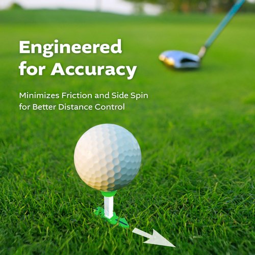 KPRODUCT4U Birdie1 Smart Golf Tees (Long Tees+Short Tees) 4P (Yellow+Green+Blue+Orange), Gift Set