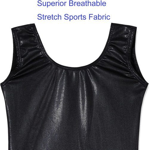 Domusgo Gymnastics Leotards for Girls Sparkly One Piece Tumbling Outfits