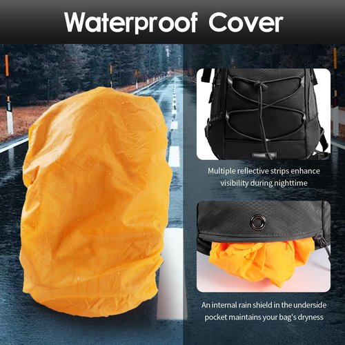 WOLT Hydration Backpack 18L Hiking Water Backpack with 2L Water Bladder for Men Women, Hydration Pack for Running Cycling Biking and Climbing (Black)