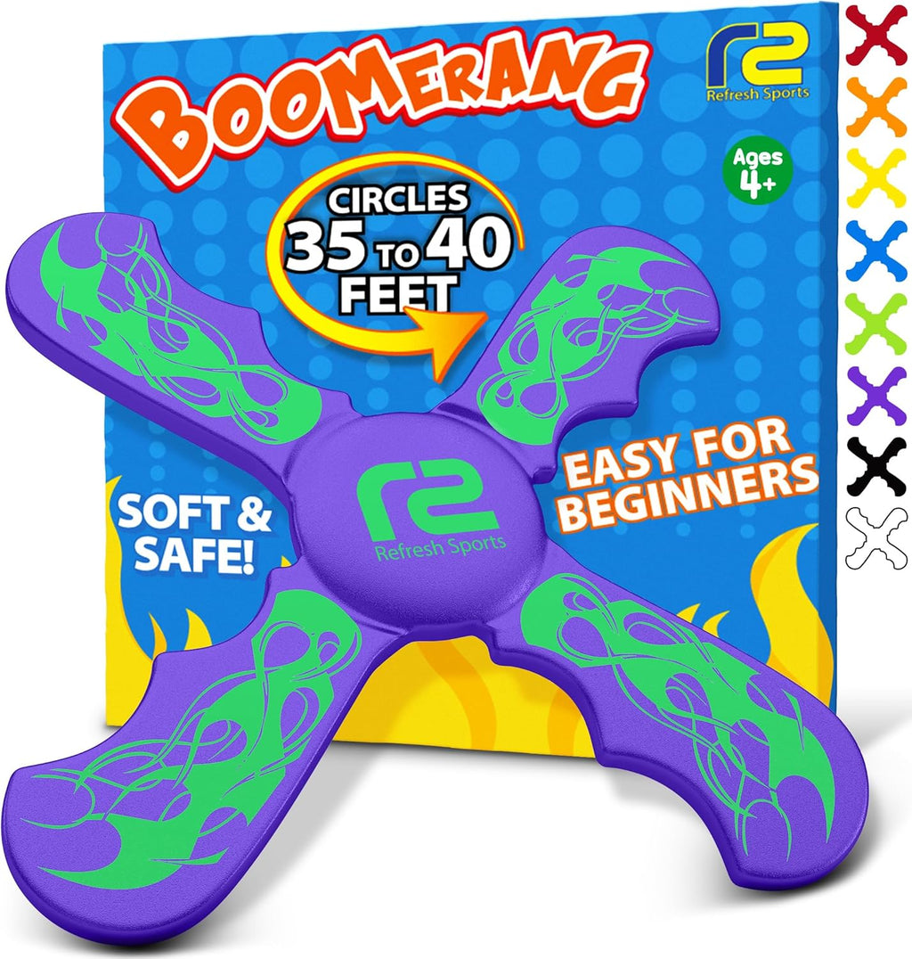 Skiennix Foam Boomerang - Fun Outdoor Toy for Kids & Adults | Perfect for Pool, Beach & Splash Pad Play