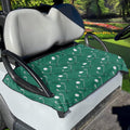 Suobstales Green Golf Pattern Golf Cart Seat Covers, Golf Cart Seat Towel/Blanket, Easy Install and Clean, Protect Your Golf Car Seat and Suitable for All Seasons