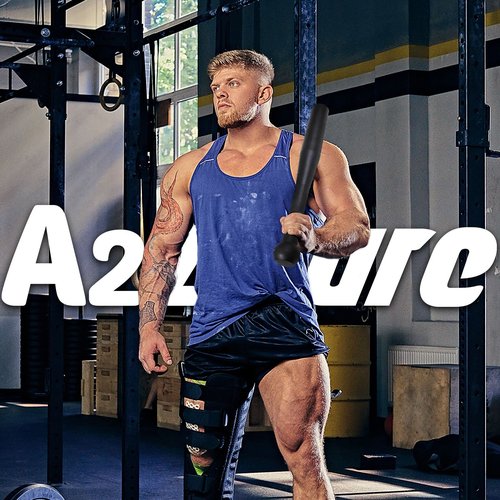 A2ZCARE Steel Mace Exercise Club - Heavy Duty Steel Indian Clubs - Perfect for Strength Training, Full Body Workout and Rehabilitation (10LB - Black)