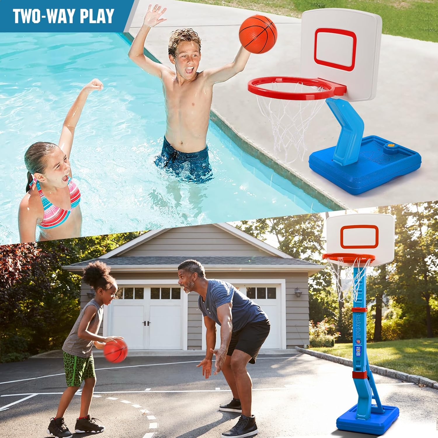 Super Joy Toddler Basketball Hoop - Height Adjustable Mini Goal for Indoor & Outdoor Play | Fun Sports Toy for Ages 1-5