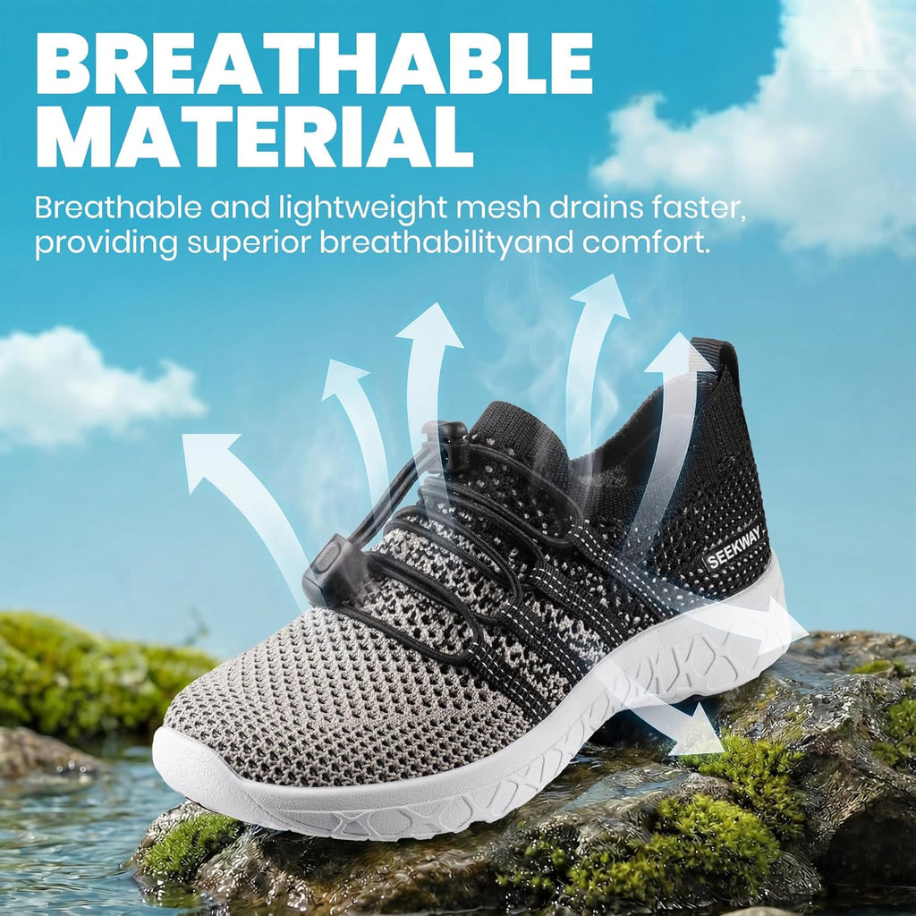 SEEKWAY Kids' Hiking Water Shoes - Quick-Dry Aqua Footwear for Surf, Swim, Beach, Pool | Non-Slip, Comfortable Fit