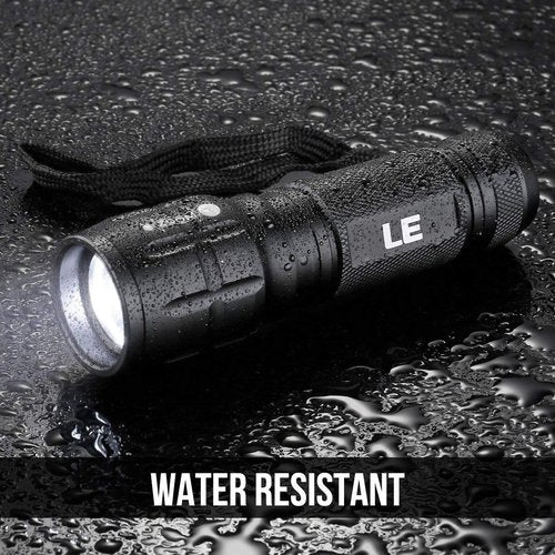 Lighting EVER LED Flashlight - High Lumens, Waterproof, Adjustable Focus | Compact Tactical Light for Outdoor Use