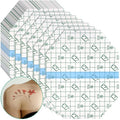 50 Pieces Transparent Stretch Adhesive Bandage Waterproof Transparent Film Dressing Bandages Clear Adhesive Dressing Stretch Tape for Tattoos Swimming Showering(6 x 7 Inch)