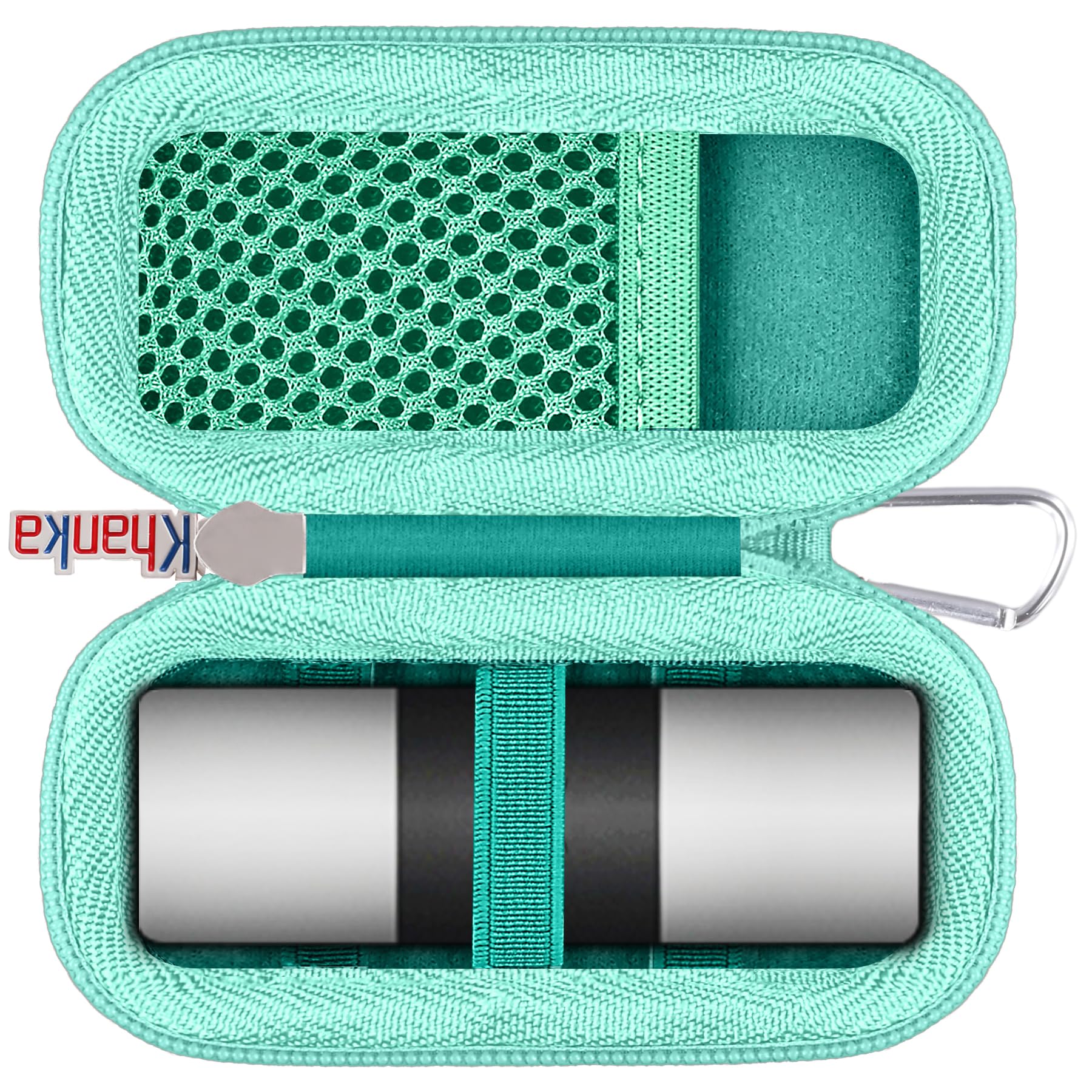 khanka Hard Case for AliveCor KardiaMobile ECG Monitor, Fits KardiaMobile 6L/6L Max, 6-Lead Personal EKG Device, Portable Heart Monitor Storage (Case Only)（Teal）